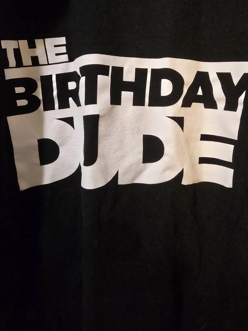 💖=3/$20 The Children's Place Black 'Birthday Dude' Graphic Tee